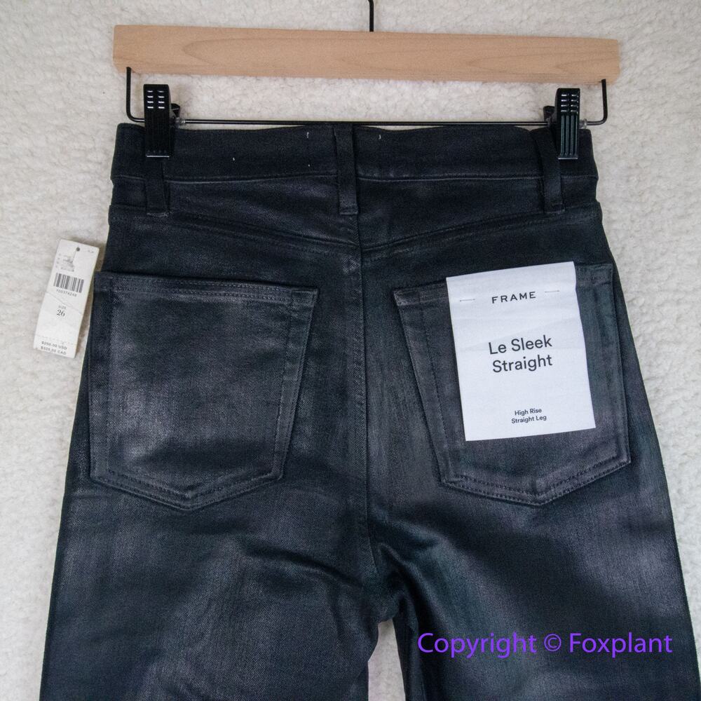 New! Anthropologie frame Le Sleek High-Rise Straight-Leg Jeans, 26 - Picture 10 of 15